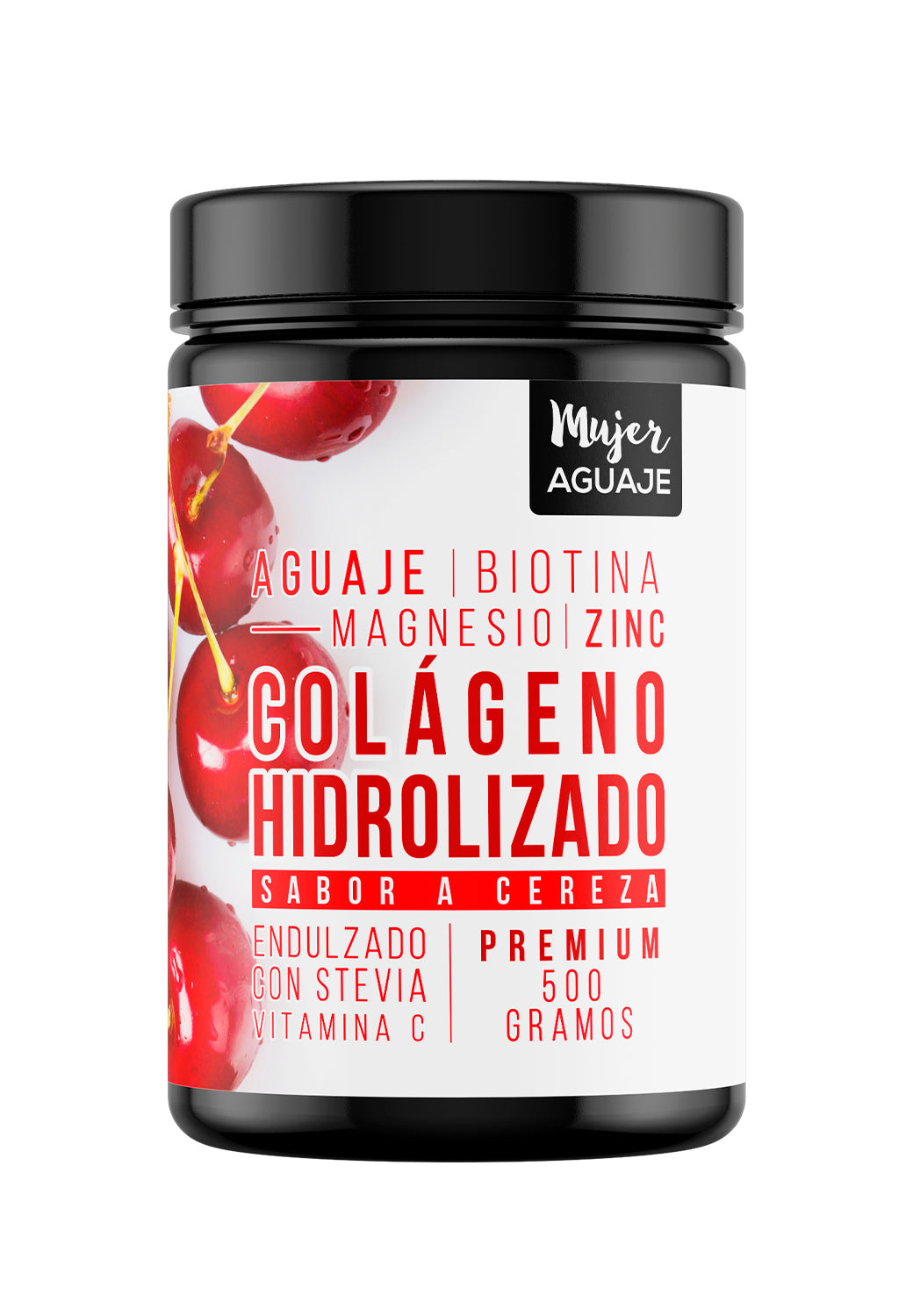Colágeno Hidrolizado sabor Cereza Mujer Aguaje 500 GR