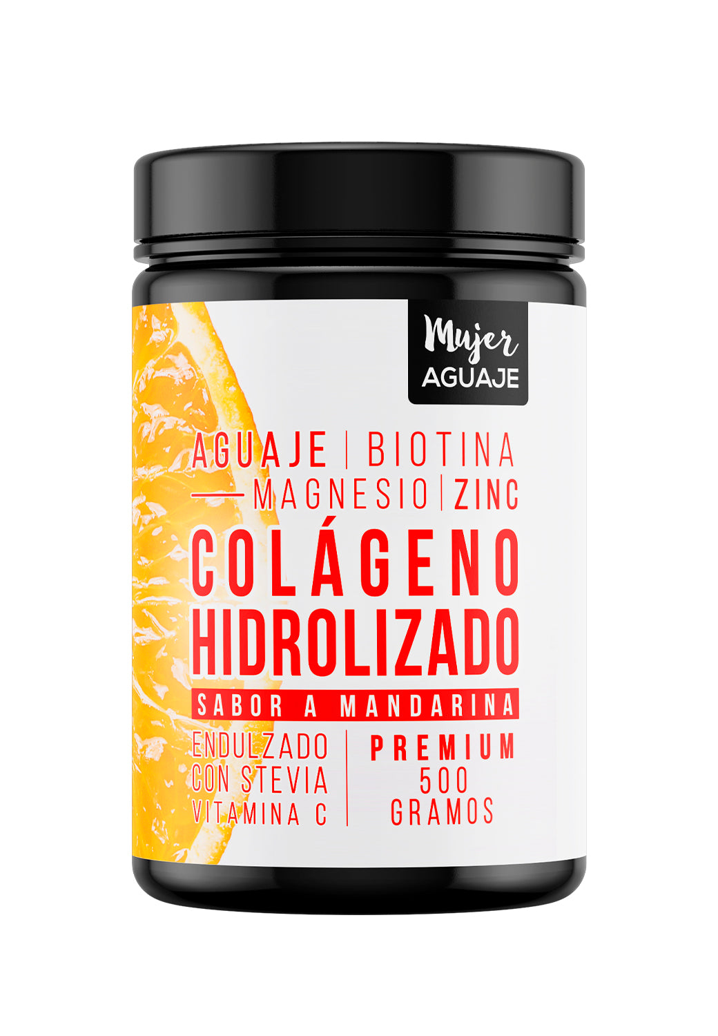 Colágeno Hidrolizado sabor Mandarina Mujer Aguaje 500 GR