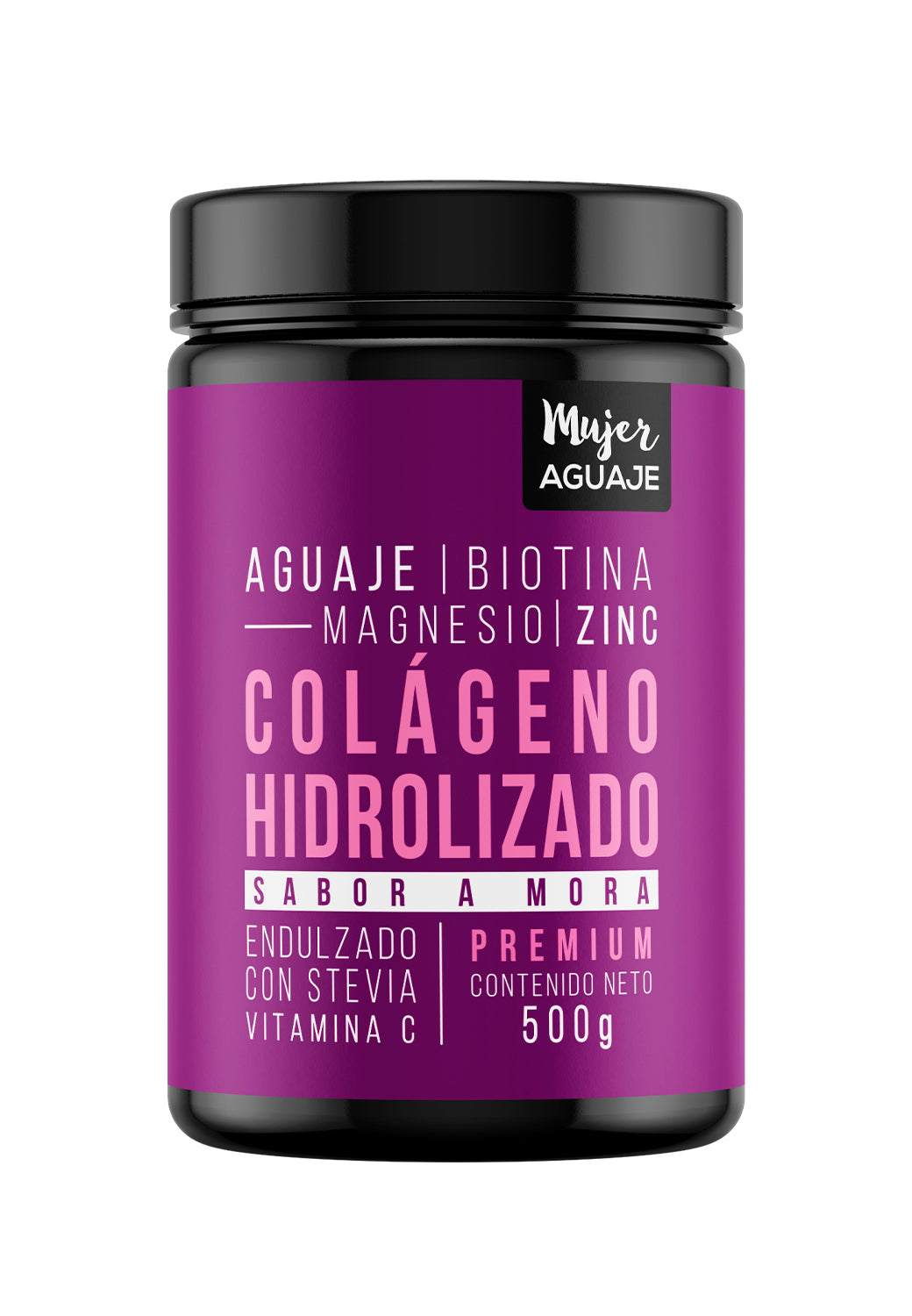 Colágeno Hidrolizado sabor Mora Mujer Aguaje 500 GR